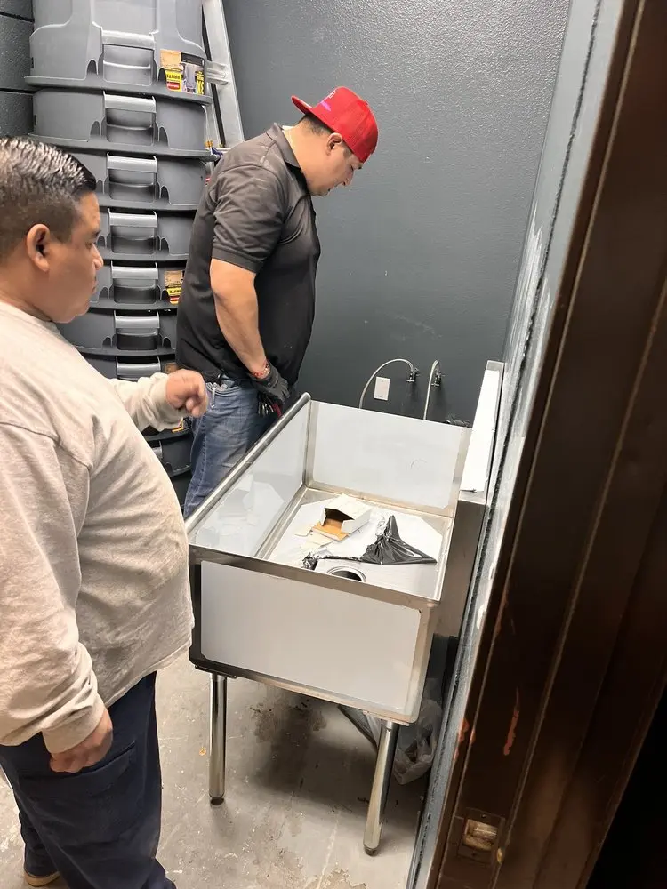 Commercial plumbing and sink installation in Wilhoit